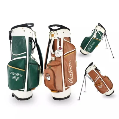 Borsa impermeabile da golf verde di nuovo design Borse da golf con supporto di alta qualità con logo stampato personalizzato