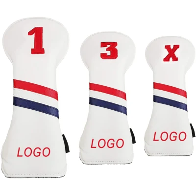 Copricapo da golf in tessuto di pelle personalizzato Whosales con personalizzazione del logo
